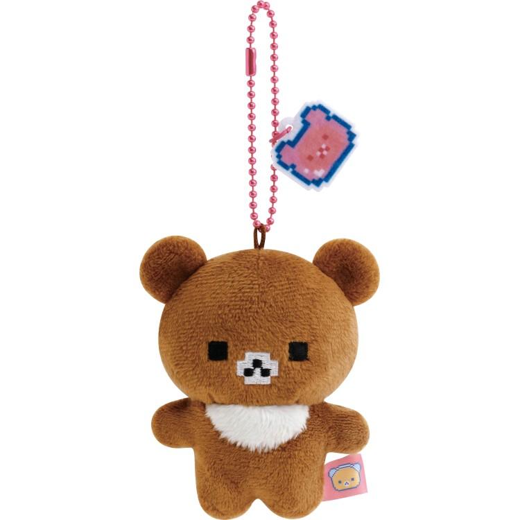 Chairoikoguma Plush Keychain Gaming Rilakkuma San-X Japan 2025