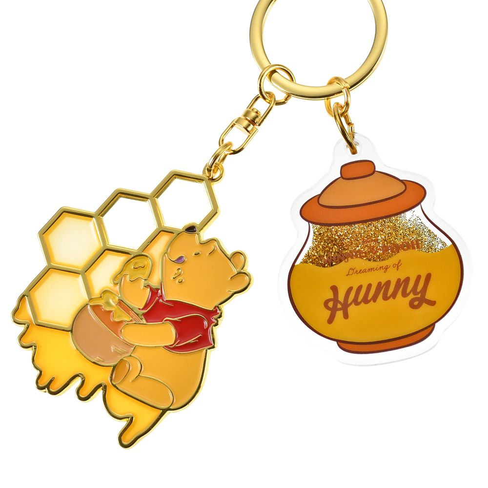 Winnie the Pooh Keychain Key Holder HONEY DAY Disney Store Japan 2025