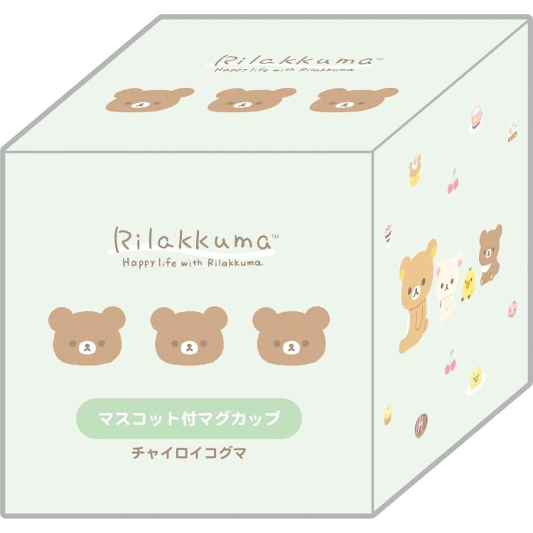 Chairoikoguma Mug Cup w/ Figure Blue San-X Japan 2025 Rilakkuma