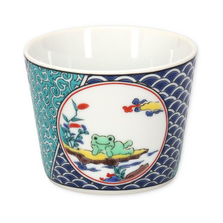 Pickles the Frog Kutani Ware Soba Cup Japan