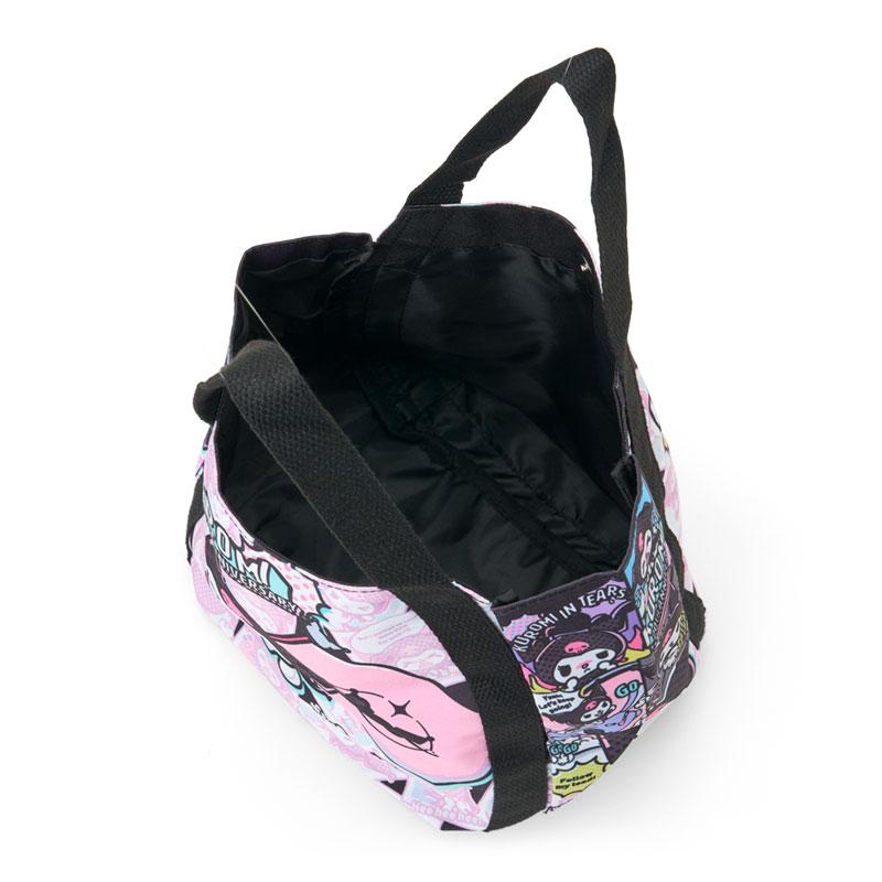 Kuromi Lunch Tote Bag Comic Black Pink Sanrio Japan 2025