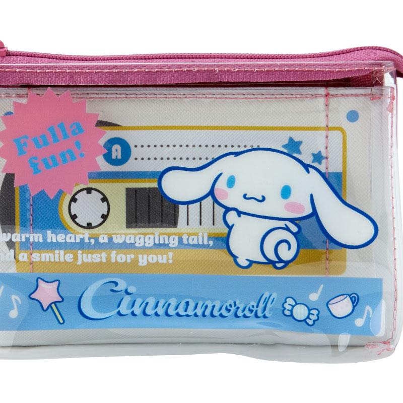 Cinnamoroll Pouch Clear Cassette Style Vintage Retro Sanrio Japan 2024