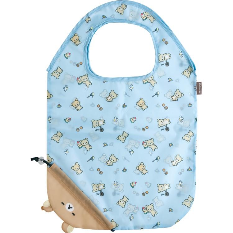 Rilakkuma Eco Shopping Tote Bag ecoron Blue San-X Japan 2025