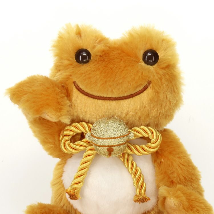 Pickles the Frog Bean Doll Plush Gold New Year 2024 Japan