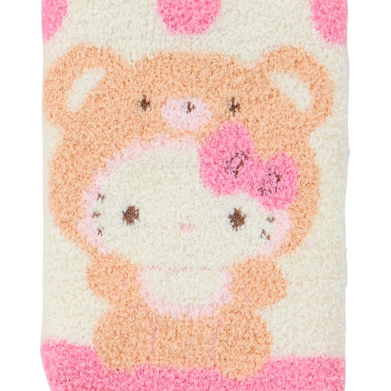 Hello Kitty Socks Mokomoko Fluffy Bear Pink Sanrio Japan 2024