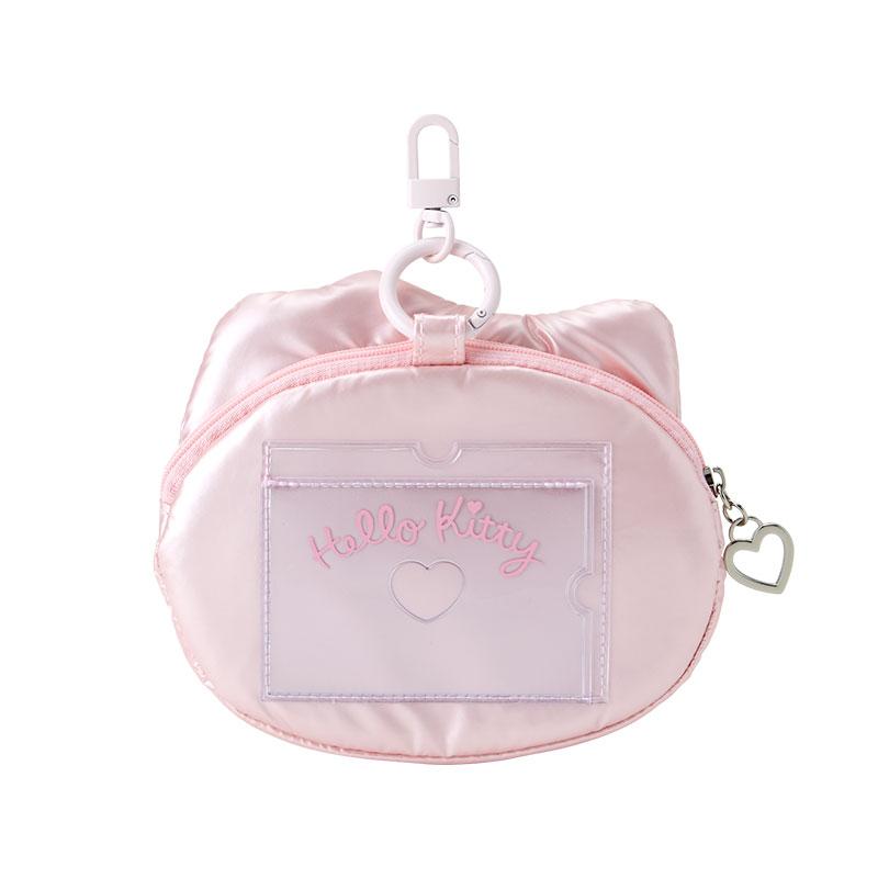 Hello Kitty Pass Case Face Shape Fluffy Winter Sanrio Japan