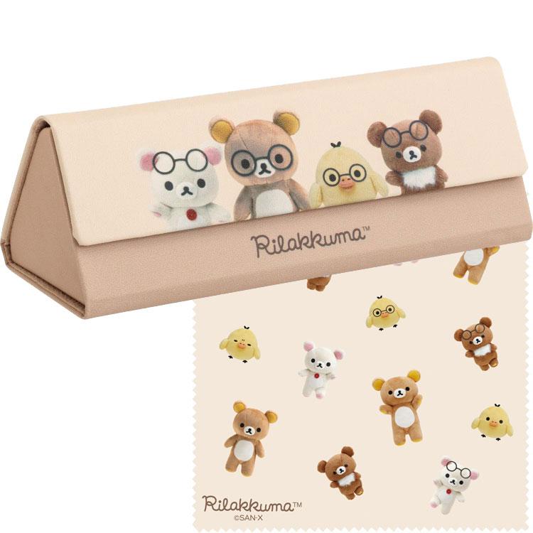 Rilakkuma Glasses Case Brown Stuffed Animal Photos San-X Japan 2025