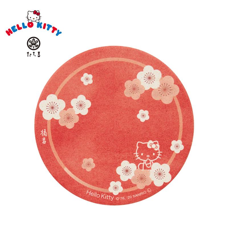 Hello Kitty Tachikichi Coaster Plum Shadow Red Sanrio Japan 2025