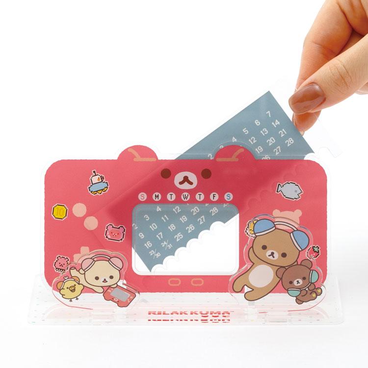 Gaming Rilakkuma Perpetual Calendar San-X Japan 2025