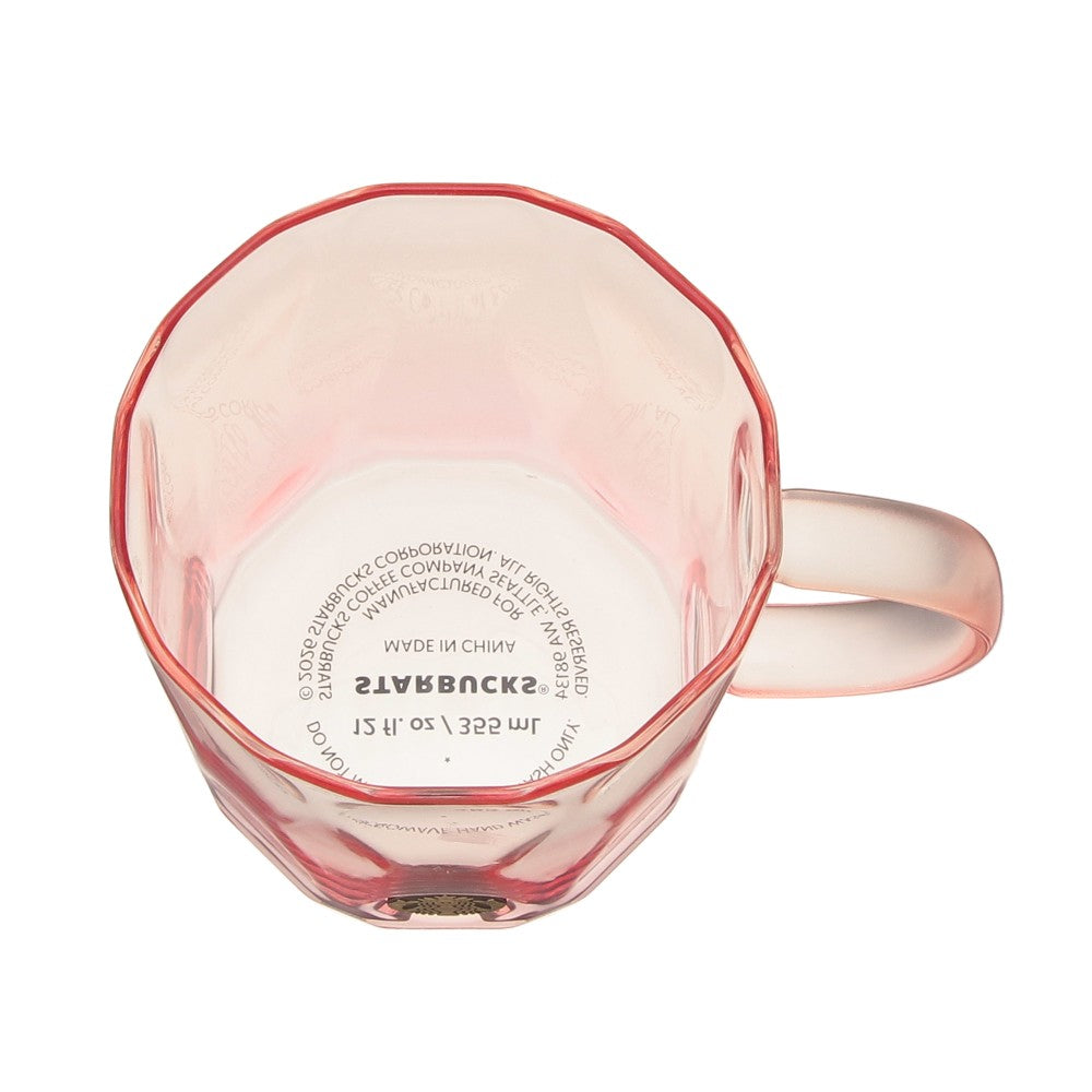 Starbucks Japan SAKURA 2026 Glass Mug Cup Medal Pink Gradient
