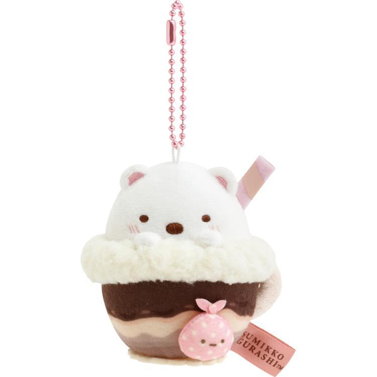 Sumikko Gurashi Shirokuma Bear Plush Keychain Chocolate Fair San-X Japan 2025