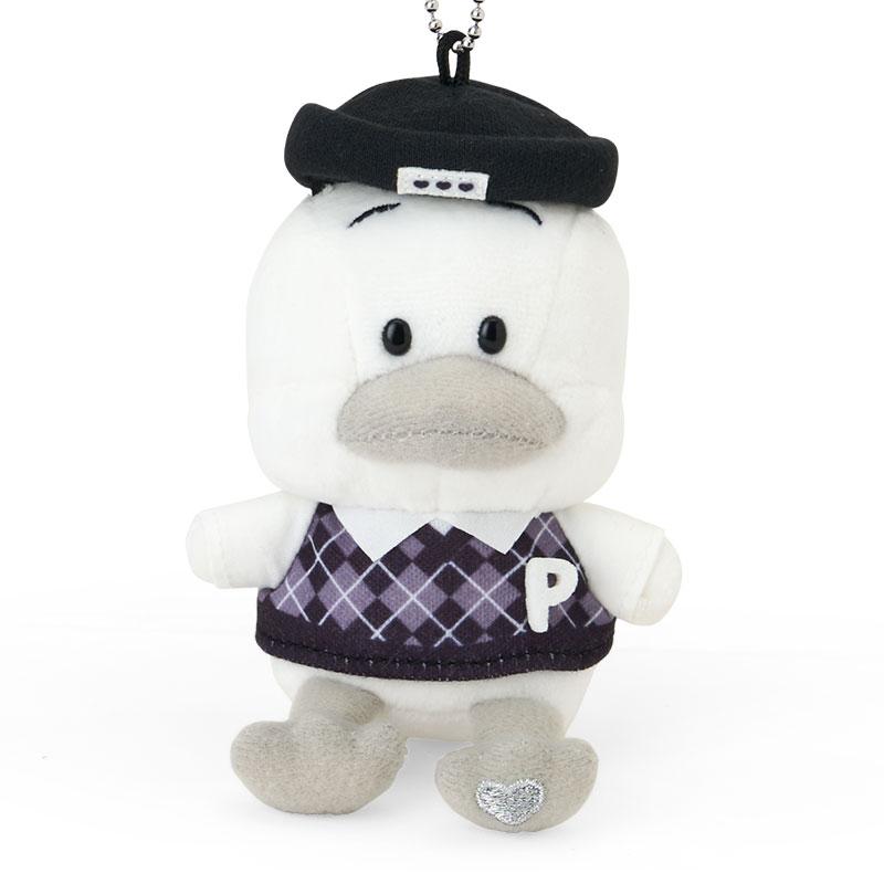 Ahiru no Pekkle Plush Mascot Holder Keychain Monotone Sanrio Japan 2025