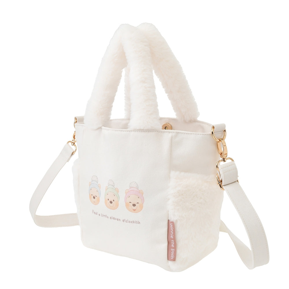 Winnie the Pooh 2WAY Tote Shoulder Bag White Pooh Disney Store Japan 2024