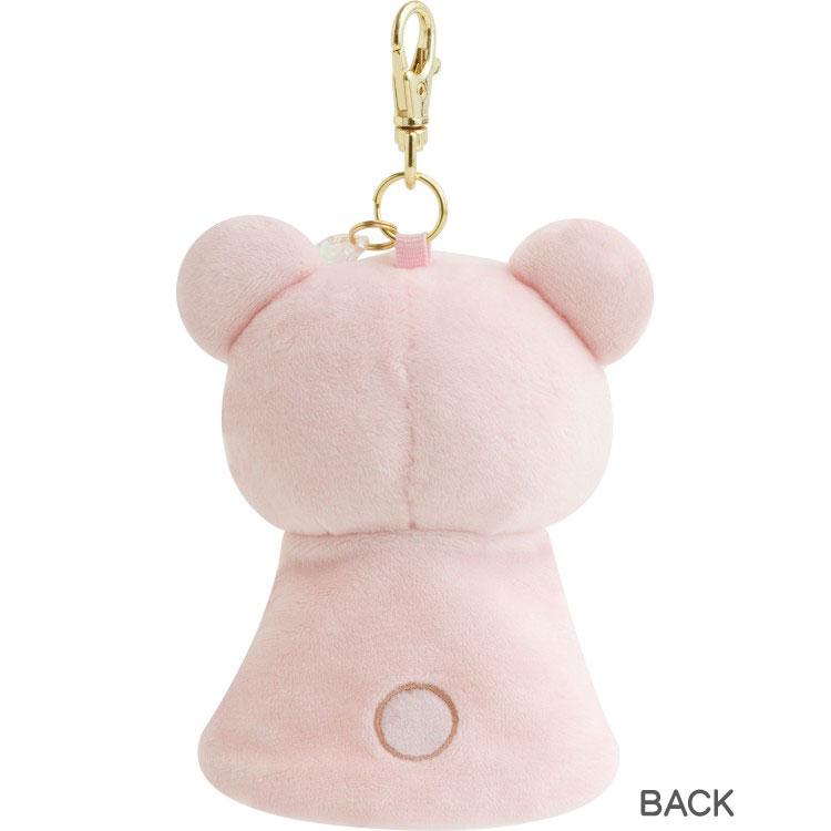 Korilakkuma Keychain Key Holder Reel Pink Rain then Sunny San-X Japan Rilakkuma