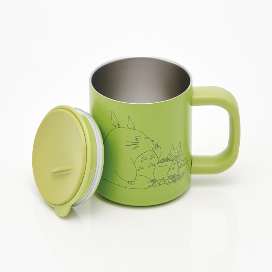 My Neighbor Totoro Mug Cup with Lid 330ml Green Studio Ghibli Japan