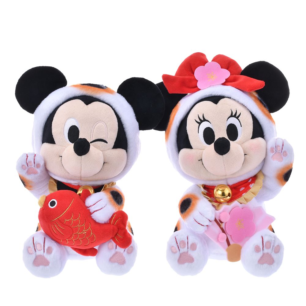 Mickey Plush Doll Cat Daruma Disney Store Japan New Year 2025