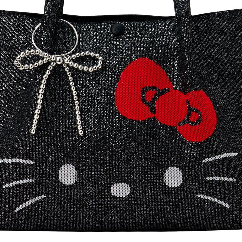 Hello Kitty Tote Bag ROO Shopper mid Black Sanrio Japan 2025