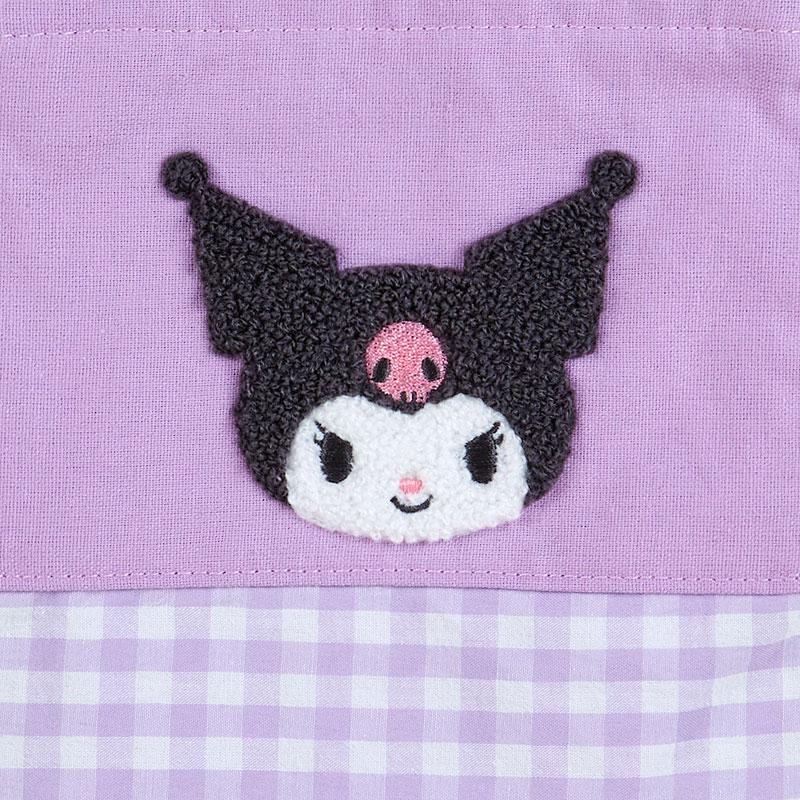 Kuromi Drawstring Pouch Sagara Embroidery Purple Sanrio Japan