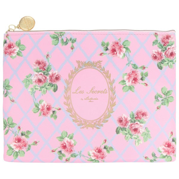 Laduree Flat Pouch Jardin Marie Antoinette Rose Pink Japan