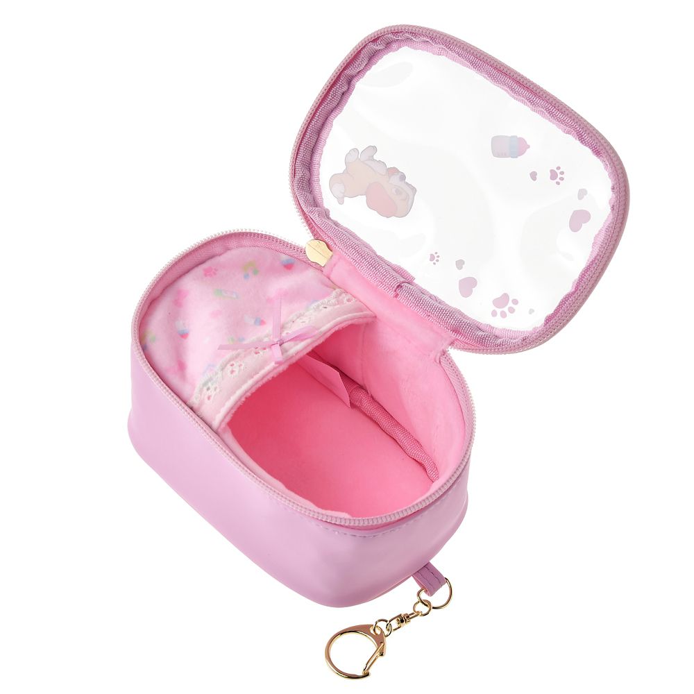 Lady and the Tramp Pouch Keychain Clear Window Mellow Hug Disney Store Japan