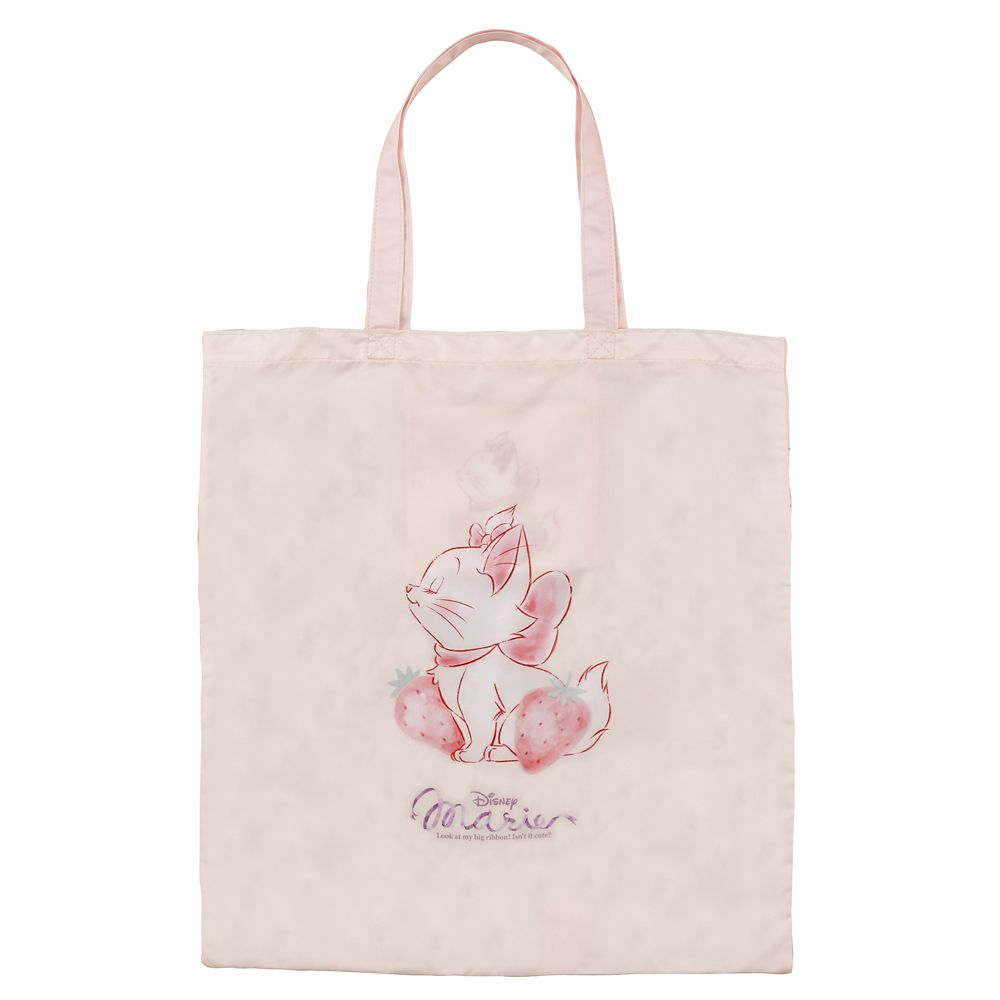 The Aristocats Marie Cat Eco Shopping Tote Bag STRAWBERRY Disney Store Japan