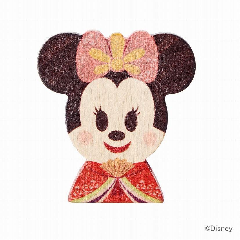 Mickey Minnie KIDEA Toy Wooden Blocks Peach Doll's Festival Disney Store Japan
