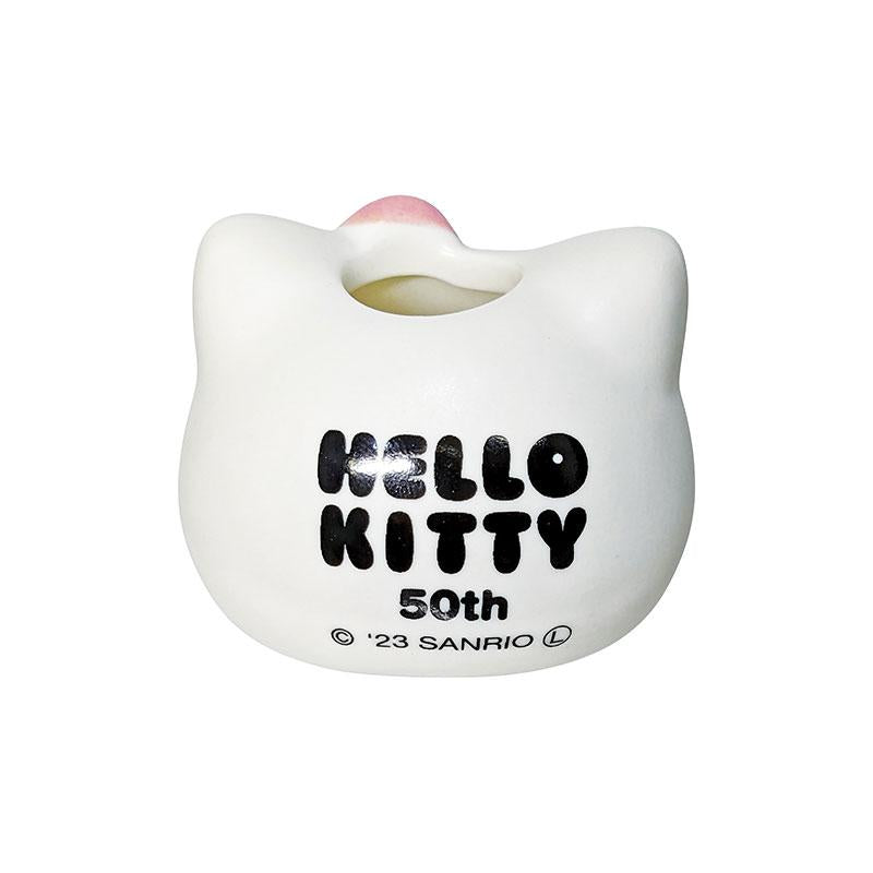 Hello Kitty 50th Anniversary Porcelain Pen Stand Pink Sanrio Japan 2024