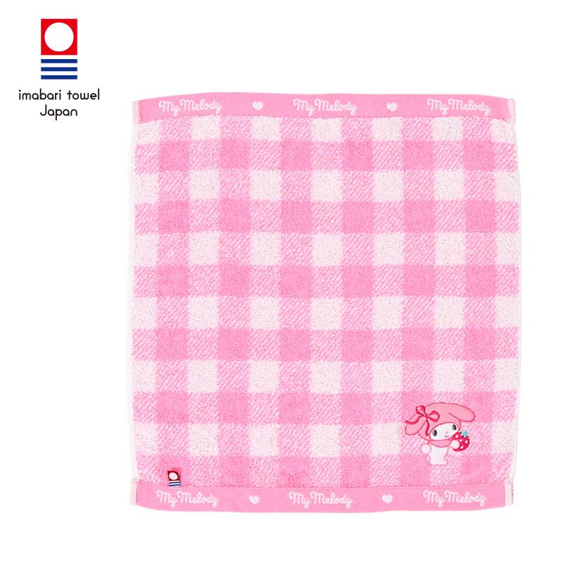 My Melody Hand Towel Plaid Pink Imabari Sanrio Japan 2025