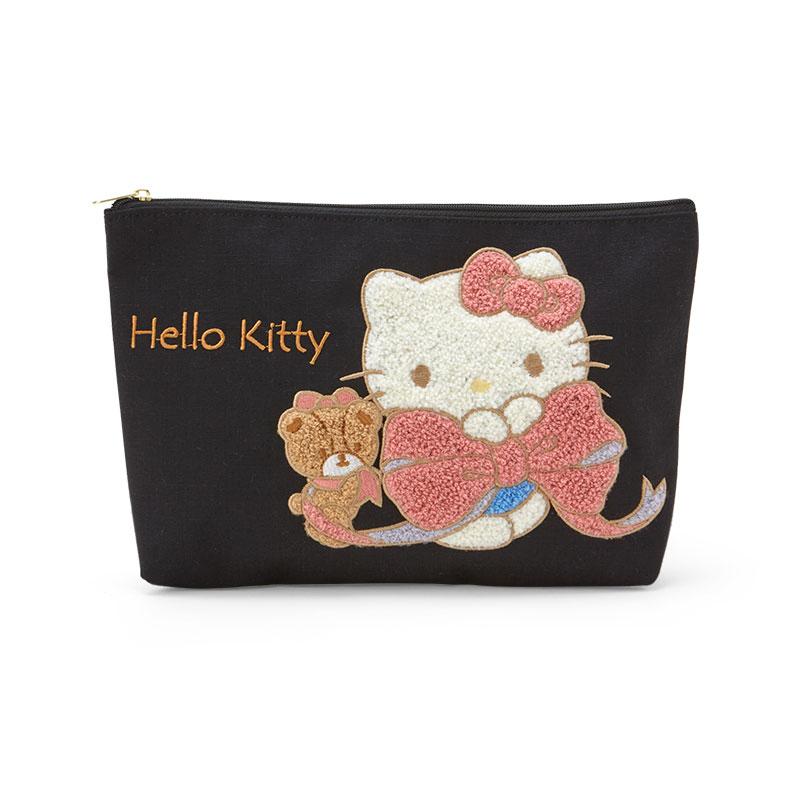 Hello Kitty Pouch Sagara Embroidery Black Sanrio Japan 2024