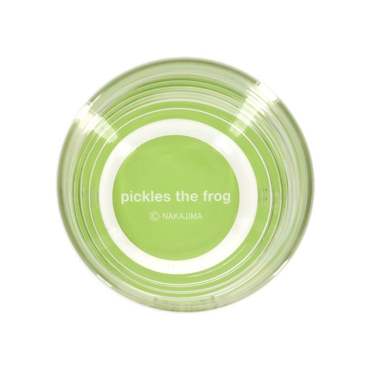 Pickles the Frog Glass Cup Bottom Color Green Japan 2024