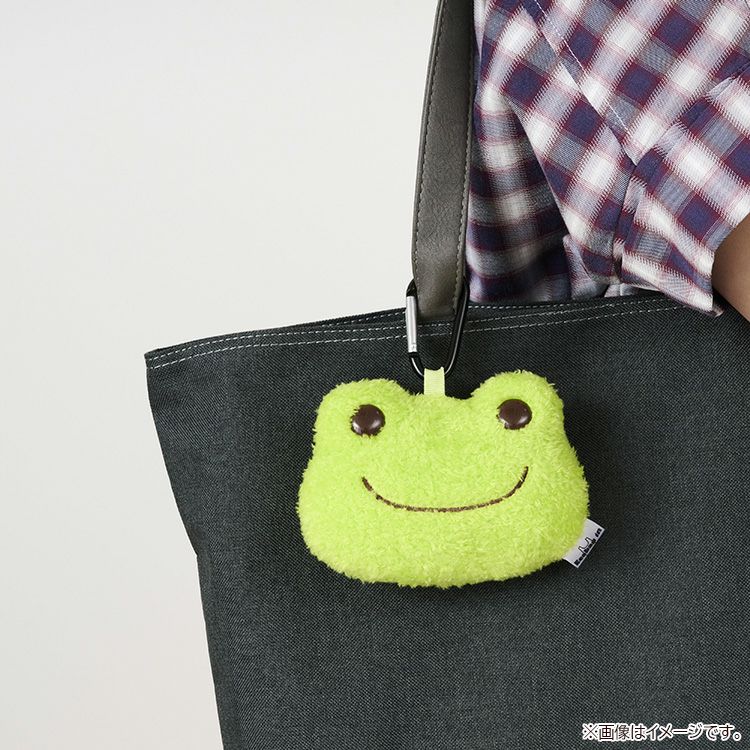 Pickles the Frog Eco Shopping Tote Bag Face Green Japan 2025