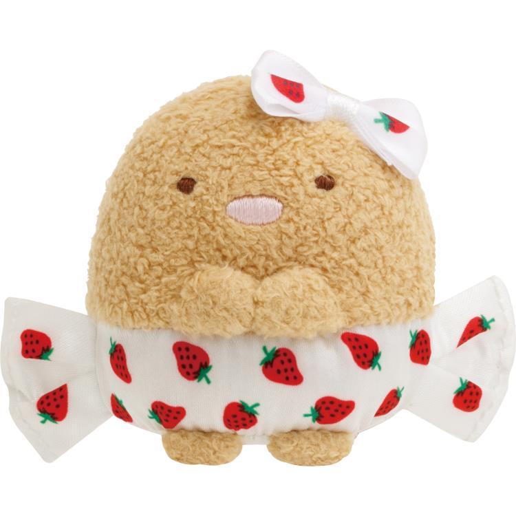 Sumikko Gurashi Tonkatsu Fried Pork Tenori Plush Strawberry Sakuma San-X Japan