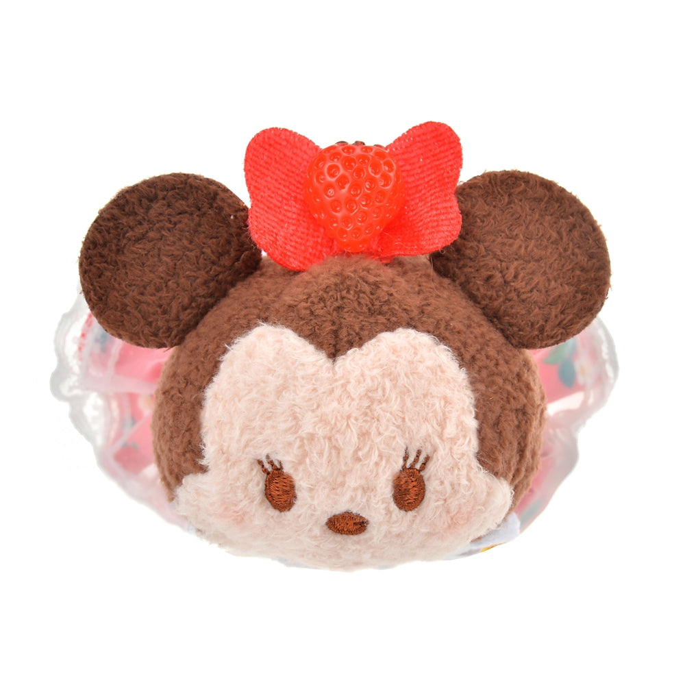 Minnie Tsum Tsum Plush Doll mini S Strawberry Ichigo Disney Store Japan 2024