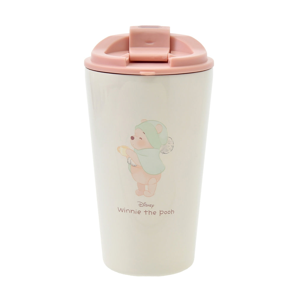 Winnie the Pooh Stainless Tumbler & Holder Strap White Pooh Disney Store Japan