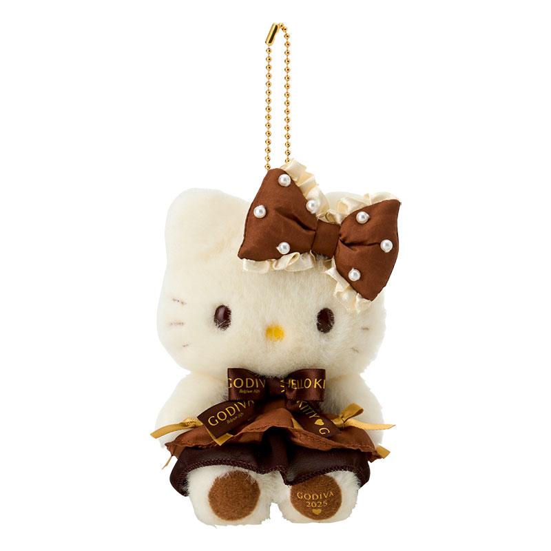 Hello Kitty GODIVA Plush Mascot Keychain Sanrio Japan Valentine's Day 2025