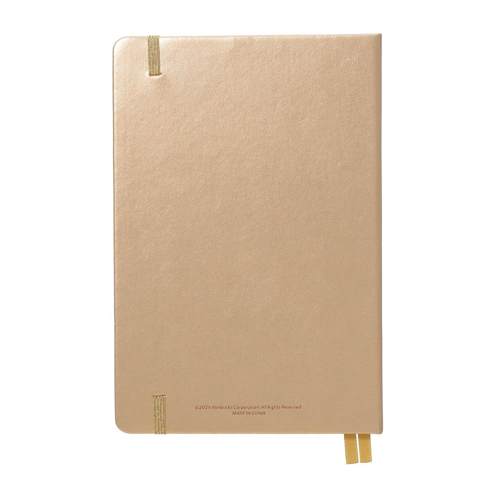 Notebook Gold Starbucks Japan Christmas 2025