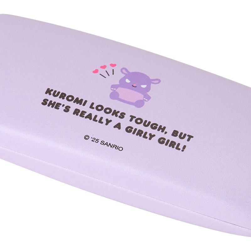 Kuromi Glasses Case with Cloth Purple Sanrio Japan 2025