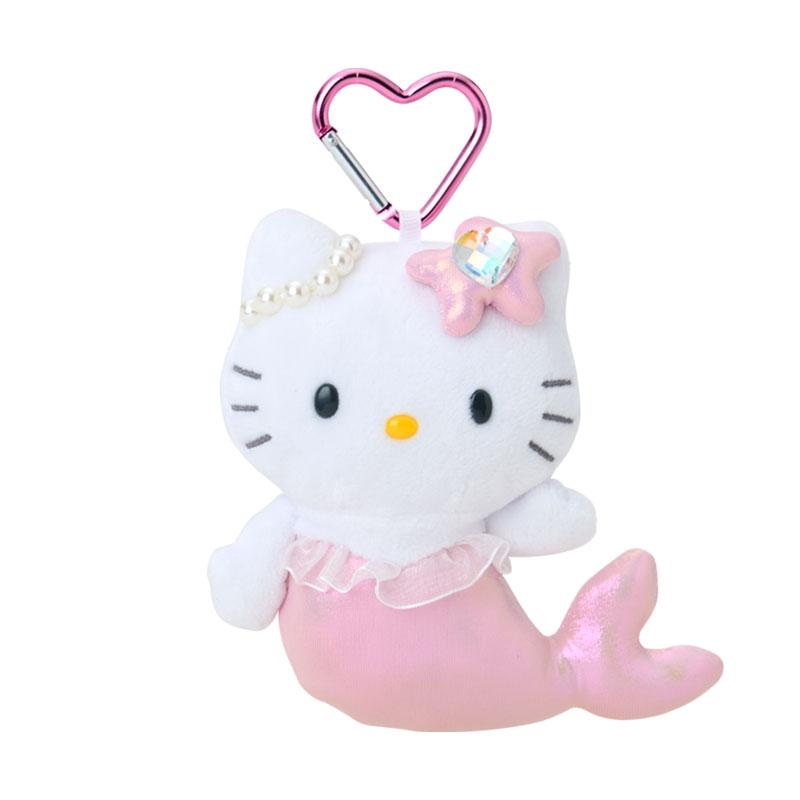 Hello Kitty Plush Mascot Holder Keychain Mermaid Pink Sanrio Japan 2025
