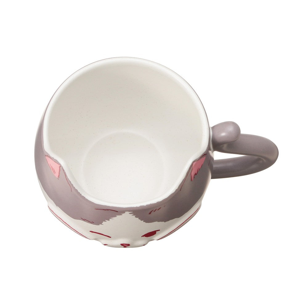 Starbucks Japan Valentine's 2025 Mug Cup Cat Face Gray 355ml