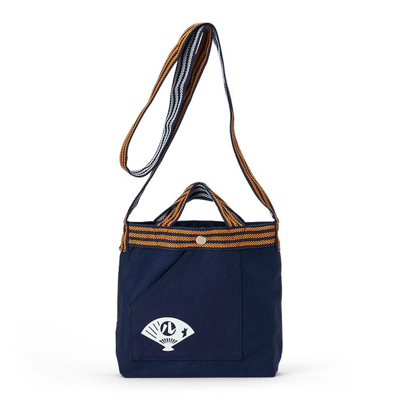 Hello Kitty ROOTOTE Apron-Style Shoulder Tote Bag Good Luck Navy Sanrio Japan