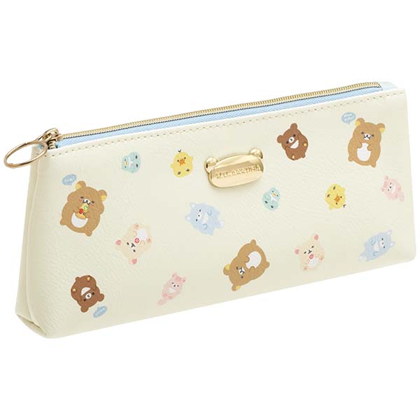 Rilakkuma Pen Case Pencil Pouch Manpuku Maku maku Everyone is Full San-X Japan