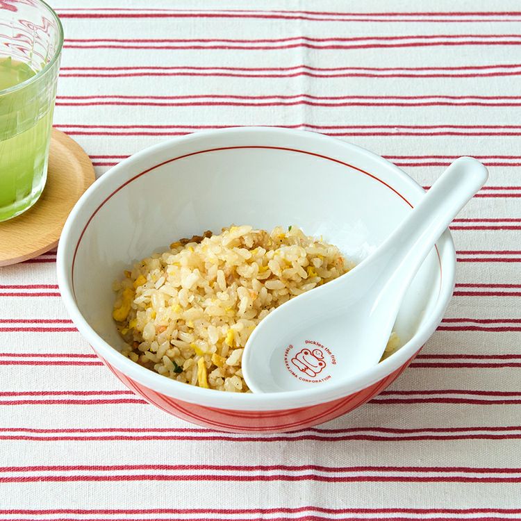 Pickles the Frog Chinese style Bowl Rice spoon Japan