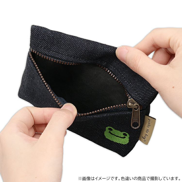 Pickles the Frog Okayama Denim Tissue Pouch Pink Japan 2024