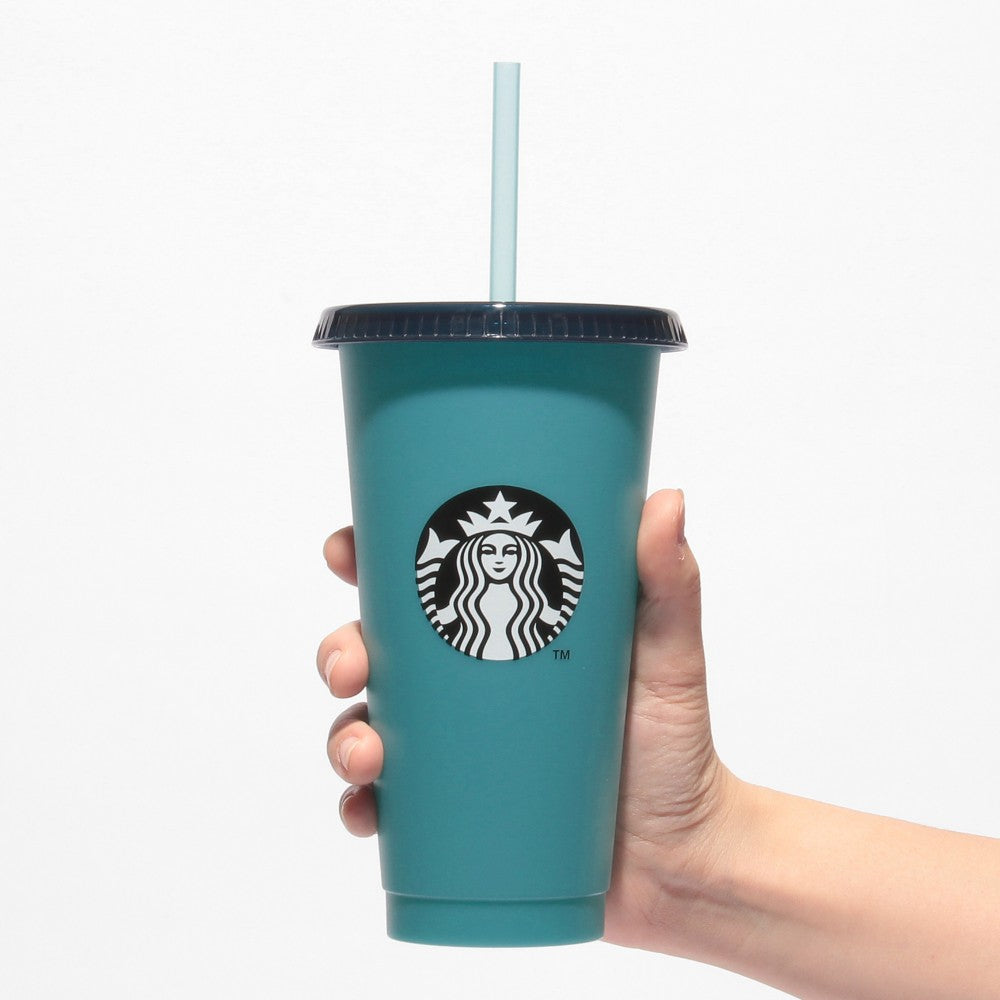Starbucks Japan Color Changing Reusable Cold Cup Dual Blue 710ml 2025
