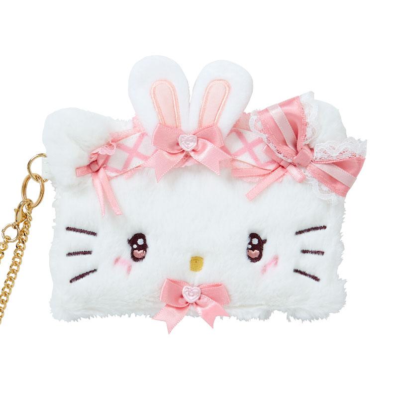 Hello Kitty Card Case Face Shape Dream Ribbon Sanrio Japan 2024