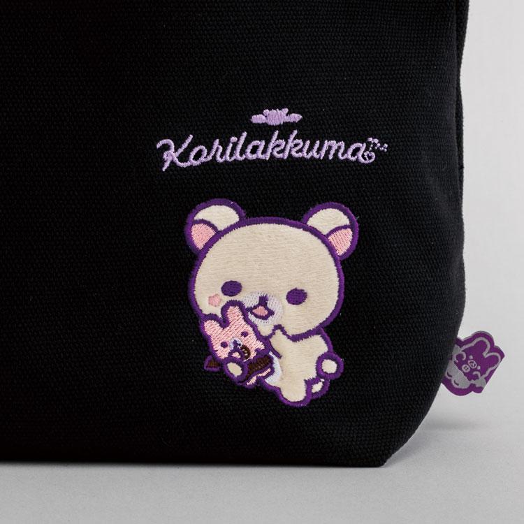 Korilakkuma mini Tote Bag Tulle Lace Black Little Devil San-X Japan Rilakkuma