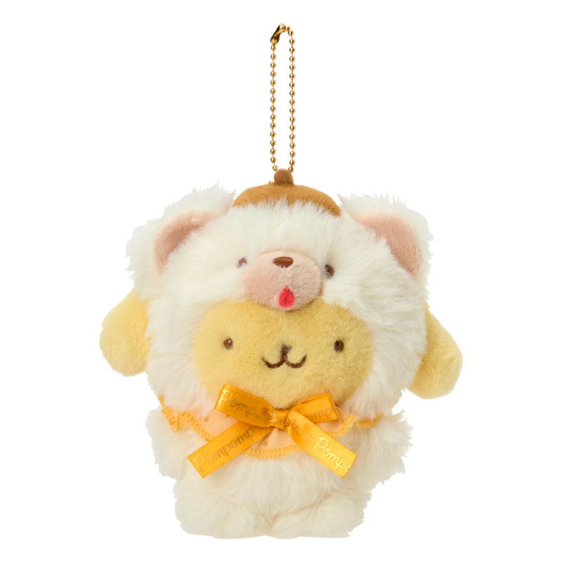 Pom Pom Purin Plush Mascot Holder Keychain Fluffy Doll Sanrio Japan 2025