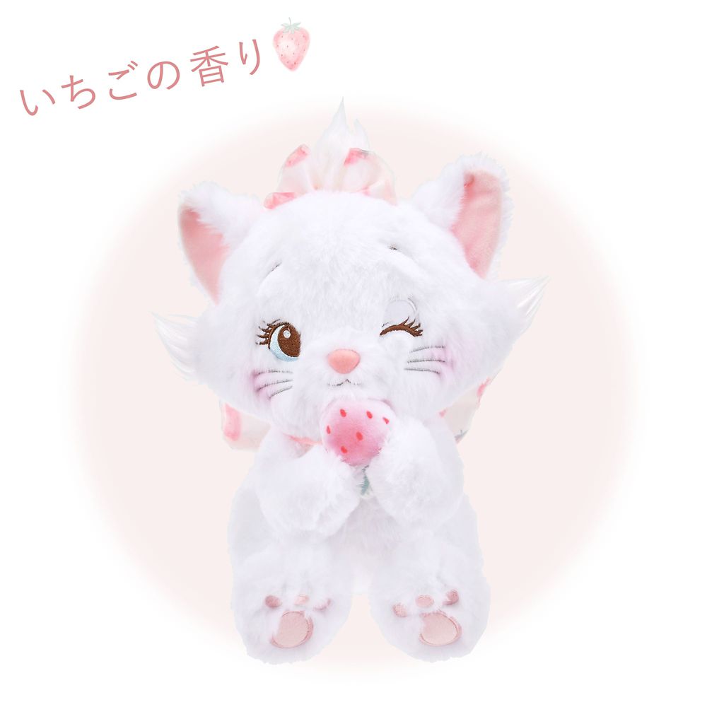 The Aristocats Marie Cat Plush Doll STRAWBERRY COLLECTION Disney Store Japan