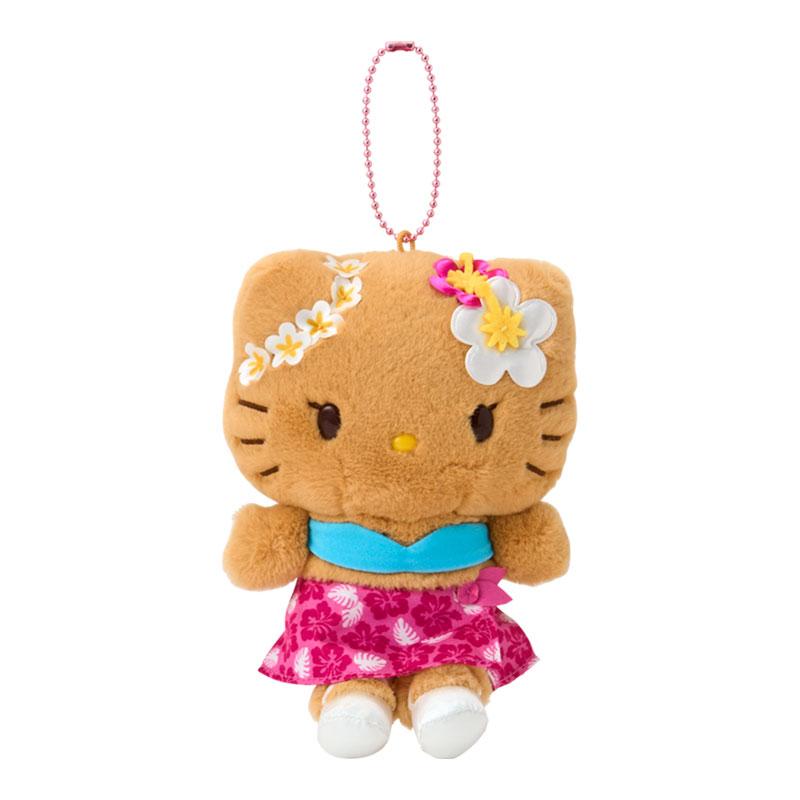Hello Kitty Plush Mascot Holder Keychain Pink Tokonatsu Vacation Sanrio Japan