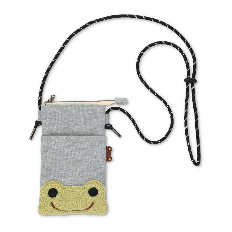 Pickles the Frog Zipper Sacoche Shoulder Bag Gray Petit Pickles Japan 2024